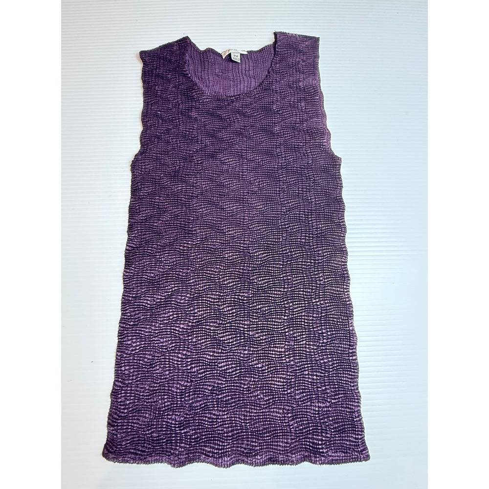 Nicola Petite Womens PM Purple Textured Sleeveless Tank Top‎ Casual Blouse
